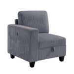 9650NDG*4SC 4-Piece Sectional with Storage, Storage Pouches and Charging Ports - Image 6