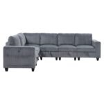 9650NDG*6SC 6-Piece Sectional with Storage, Storage Pouches and Charging Ports - Image 2