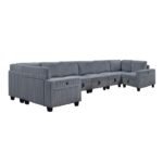 9650NDG*8SC 8-Piece Sectional with Storage, Storage Pouches and Charging Ports - Image 3