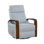9659GRY-1 Swivel Glider Reclining Chair