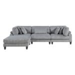 9688GY*42CRACOT 4-Piece Modular Sectional with Ottoman - Image 2