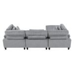 9688GY*42CRACOT 4-Piece Modular Sectional with Ottoman - Image 5
