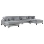 9688GY*62CR2AC2OT 6-Piece Modular Sectional with Ottomans - Image 2