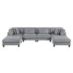 9688GY*62CR2AC2OT 6-Piece Modular Sectional with Ottomans - Image 3