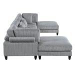 9688GY*62CR2AC2OT 6-Piece Modular Sectional with Ottomans - Image 4