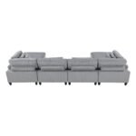 9688GY*62CR2AC2OT 6-Piece Modular Sectional with Ottomans - Image 5