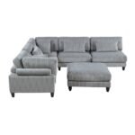 9688GY*62CR3ACOT 6-Piece Modular Sectional with Ottoman - Image 2