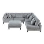 9688GY*62CR3ACOT 6-Piece Modular Sectional with Ottoman - Image 3