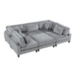 9688GY*62CR3ACOT 6-Piece Modular Sectional with Ottoman - Image 4