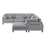 9688GY*63CR2ACOT 6-Piece Modular Sectional with Ottoman - Image 3