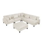 9688NBE*62CR3ACOT 6-Piece Modular Sectional with Ottoman