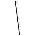 ZAYAN 32 X 71 INCH FLOOR MIRROR LED LIGHTING BLACK GLOSS - Image 7