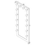 ZAYAN 32 X 71 INCH FLOOR MIRROR LED LIGHTING WHITE GLOSS - Image 8
