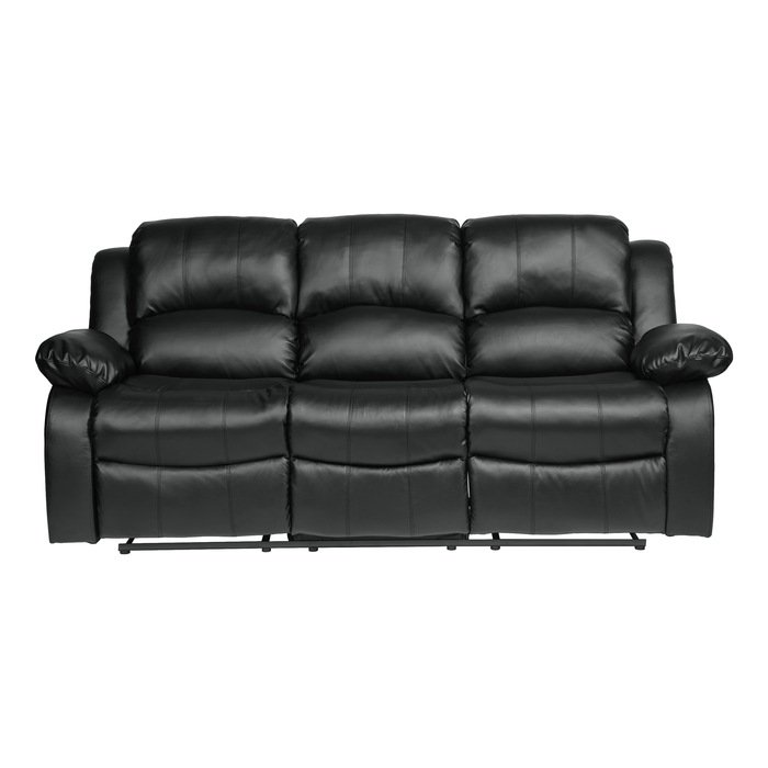 9700BLK3_noBG_front__l.jpg 9700BLK-3 Double Reclining Sofa - Image 1