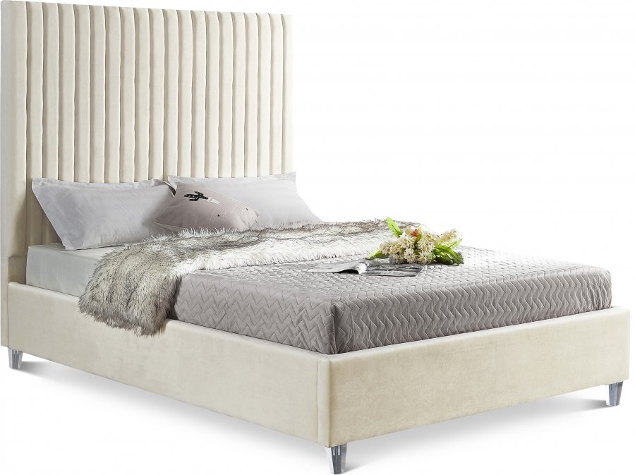 9701.jpg Candace Velvet Upholstered Bed - Image 1