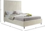 Candace Velvet Upholstered Bed - Image 8