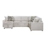 9702BE*3LC3R 3-Piece Sectional with Pull-out Bed and Hidden Storage - Image 2