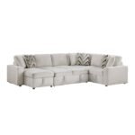 9702BE*3LC3R 3-Piece Sectional with Pull-out Bed and Hidden Storage - Image 6
