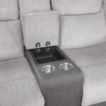 9703GY-2 Double Reclining Love Seat with Center Console - Image 5