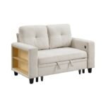9705BE-2* Love Seat with Pull-out Bed, Shelves and Charging Ports