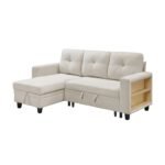 9705BE*32AVC Sectional with Reversible Chaise, Pull-out Bed, Shelves and Charging Ports - Image 2