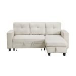 9705BE*32AVC Sectional with Reversible Chaise, Pull-out Bed, Shelves and Charging Ports - Image 3