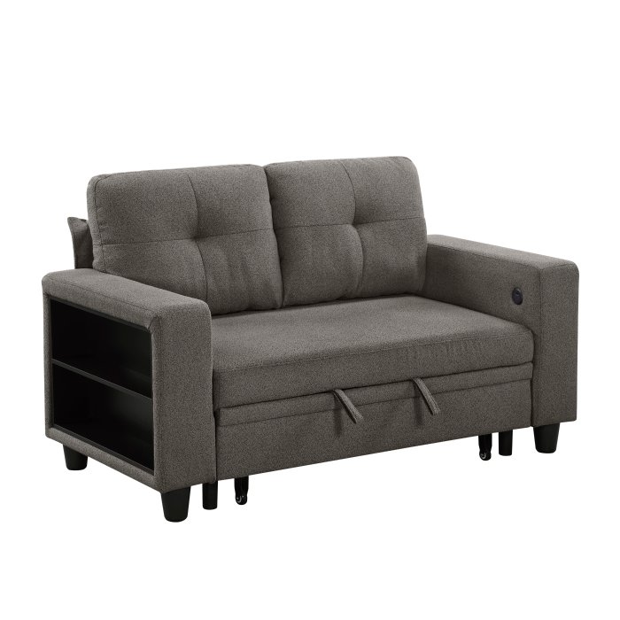 9705DB-2_noBG_s__l.jpg 9705DB-2* Love Seat with Pull-out Bed, Shelves and Charging Ports - Image 1