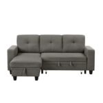 9705DB*32AVC Sectional with Reversible Chaise, Pull-out Bed, Shelves and Charging Ports - Image 4