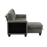 9705DB*32AVC Sectional with Reversible Chaise, Pull-out Bed, Shelves and Charging Ports - Image 7