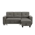 9705DB*32AVC Sectional with Reversible Chaise, Pull-out Bed, Shelves and Charging Ports - Image 3