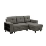 9705DB*32AVC Sectional with Reversible Chaise, Pull-out Bed, Shelves and Charging Ports
