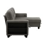 9705DB*32AVC Sectional with Reversible Chaise, Pull-out Bed, Shelves and Charging Ports - Image 5