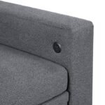 9705GY*42AVC Sectional with Two Chaises, Pull-out Bed, Shelves and Charging Ports - Image 5