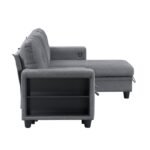 9705GY*32AVC Sectional with Reversible Chaise, Pull-out Bed, Shelves and Charging Ports - Image 7