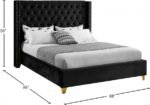 Barolo Velvet Upholstered Bed - Image 8