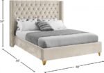 Barolo Velvet Upholstered Bed - Image 8