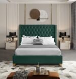 Barolo Velvet Upholstered Bed - Image 4