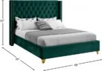 Barolo Velvet Upholstered Bed - Image 8