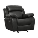 9724BLK-1 Glider Reclining Chair - Image 2