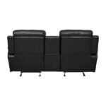9724BLK-2 Double Glider Reclining Love Seat with Center Console - Image 4