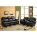 9724BLK-3 Double Reclining Sofa with Center Drop-Down Cup Holders - Image 7