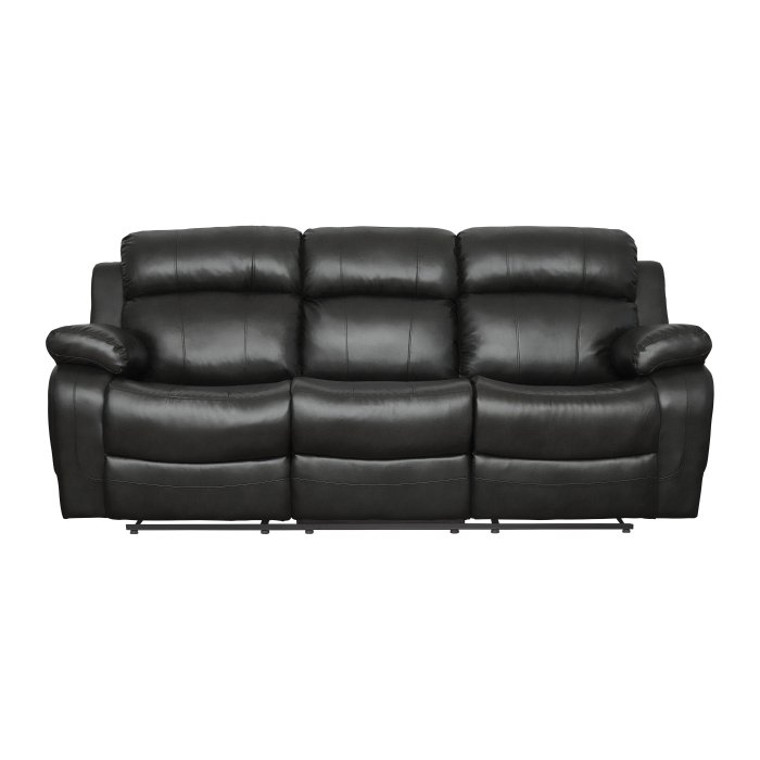 9724BLK-3_noBG___l.jpg 9724BLK-3 Double Reclining Sofa with Center Drop-Down Cup Holders - Image 1