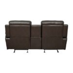 9724BRW-2 Double Glider Reclining Love Seat with Center Console - Image 3