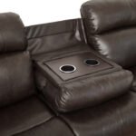 9724BRW-3 Double Reclining Sofa with Center Drop-Down Cup Holders - Image 7
