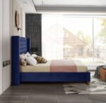 Barolo Velvet Upholstered Bed - Image 5