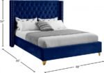 Barolo Velvet Upholstered Bed - Image 8
