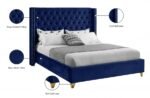 Barolo Velvet Upholstered Bed - Image 9