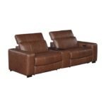 9790BRW-2CNPWH* Power Double Reclining Love Seat with Center Console, Power Headrest and Charging Ports - Image 3