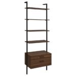 OWENS 3-PIECE 96-INCH WALL MOUNTED BOOKSHELF SET WALNUT - Image 3