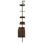 OWENS 96-INCH 4-SHELF STORAGE WALL BOOKSHELF WALNUT - Image 6